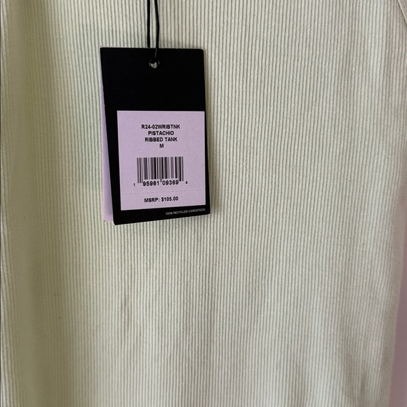 RE/DONE 🔥 Ribbed Cotton Tank Top in pistachio - Picture 4 of 8